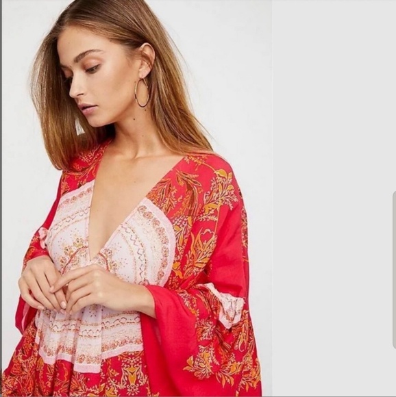 Free People Sunset Dreams Bell Sleeve Tunic - Picture 3 of 3